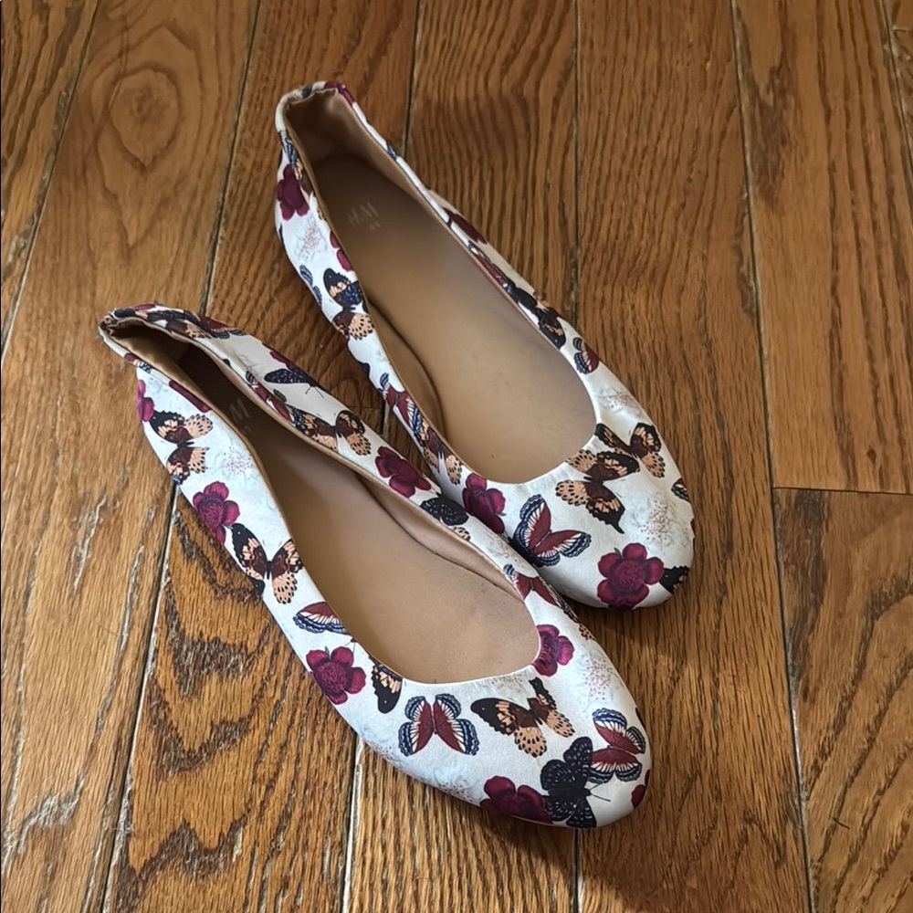 Butterfly/Floral Ballet Flats